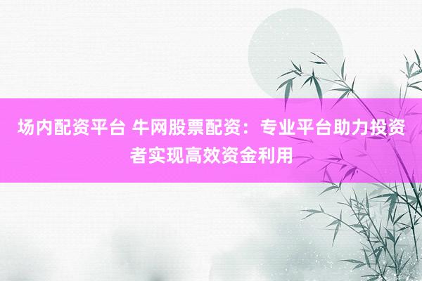 场内配资平台 牛网股票配资：专业平台助力投资者实现高效资金利用