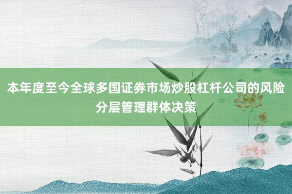 本年度至今全球多国证券市场炒股杠杆公司的风险分层管理群体决策